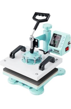 VEVOR Heat Press, 12x10 inch Heat Press Machine, 360° Swing Away T-Shirt Pressing Machine, Fast 