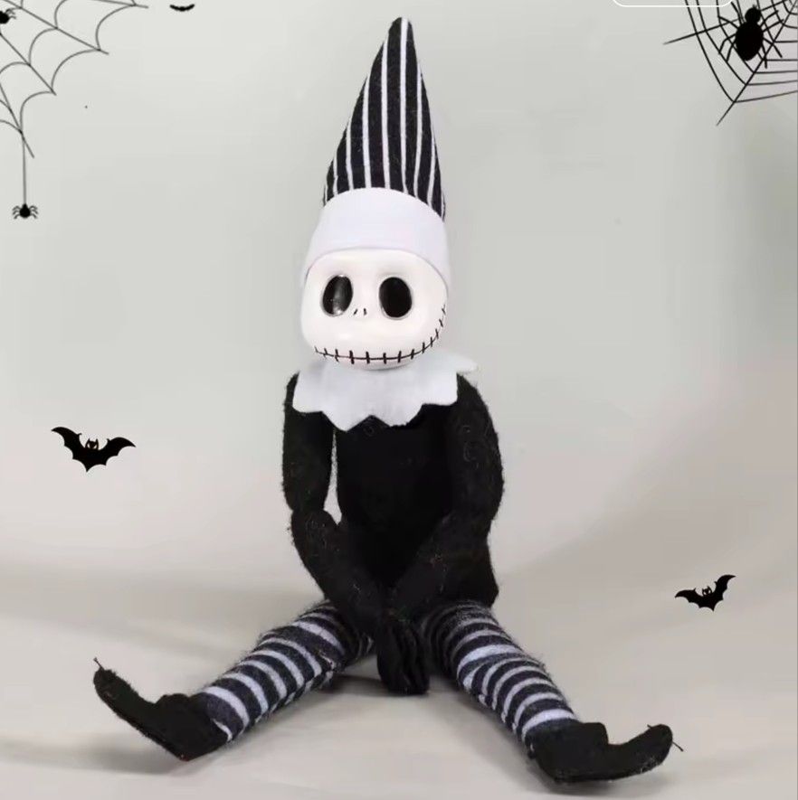 The Nightmare Before Christmas Jack Skellington Posable Elf Doll 💀🖤✨️