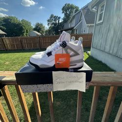 Jordan 4 White Cement Size 10