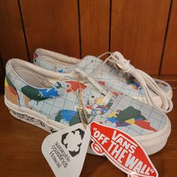 NEW Vans Era Save Our Planet Multicolor Skate Shoes W 5 M 3.5 Sneakers 

