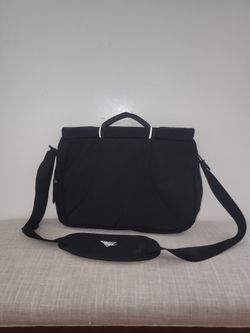 Black Messenger Bag with Shoulder Strap