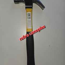 1 Heavy Duty Claw Hammer 16 Oz 12" L Steel Tool Nail Remover Comfort Grip Handle