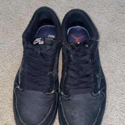 Jordan 1 Travis Scott Black Phantoms Size 10.5