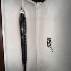 Mont Blanc Starwalker Metal & Rubber Ballpoint Pen 8856 Starwalker Rubber Fine Liner 