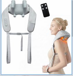 Neck Massager with Heat,6D Shiatsu Remote Control for Pain Relief