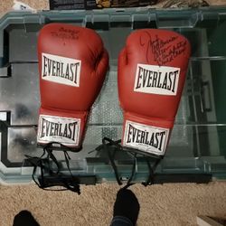 Boxing Gloves Signed!