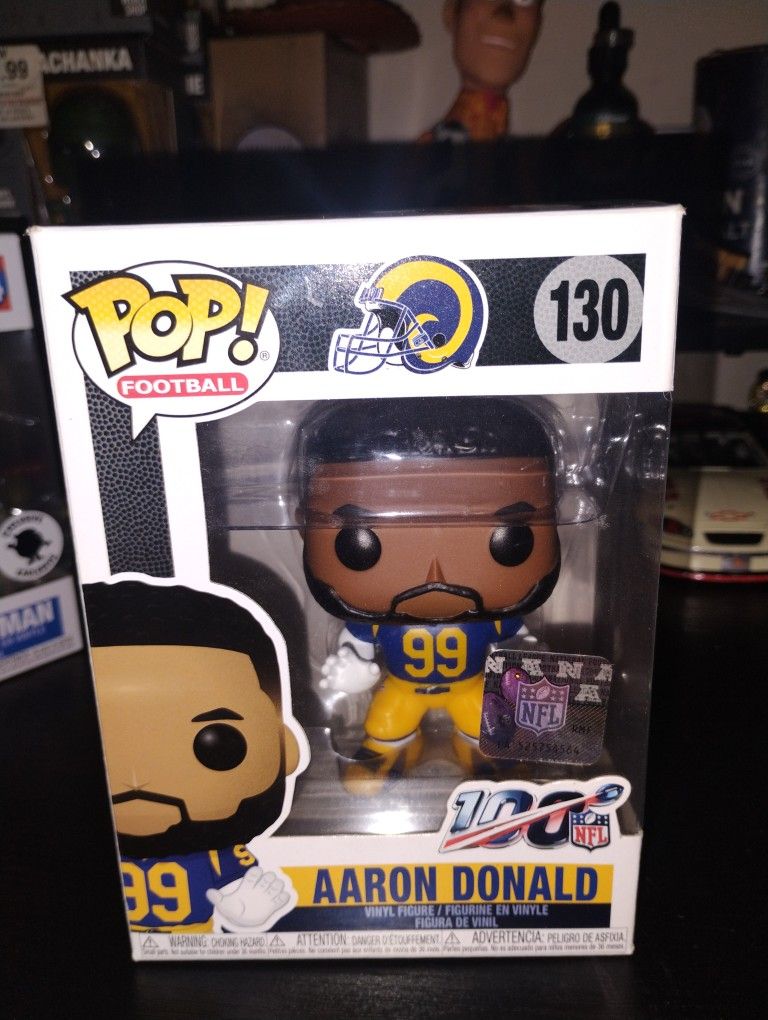 Brand New Los Angeles Rams Aaron Donald Funko Pop #130