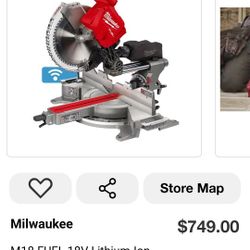Milwaukee
M18 FUEL 18V Lithium-Ion Brushless Cordless 12 in. Dual Bevel Sliding Compound Miter Saw (Tool-Only)