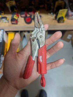 Milwaukee 6 in. Torque Lock Long Needle Nose Locking Pliers with Durable Grip – New