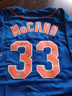 Signed James McCann Mets Jersey
