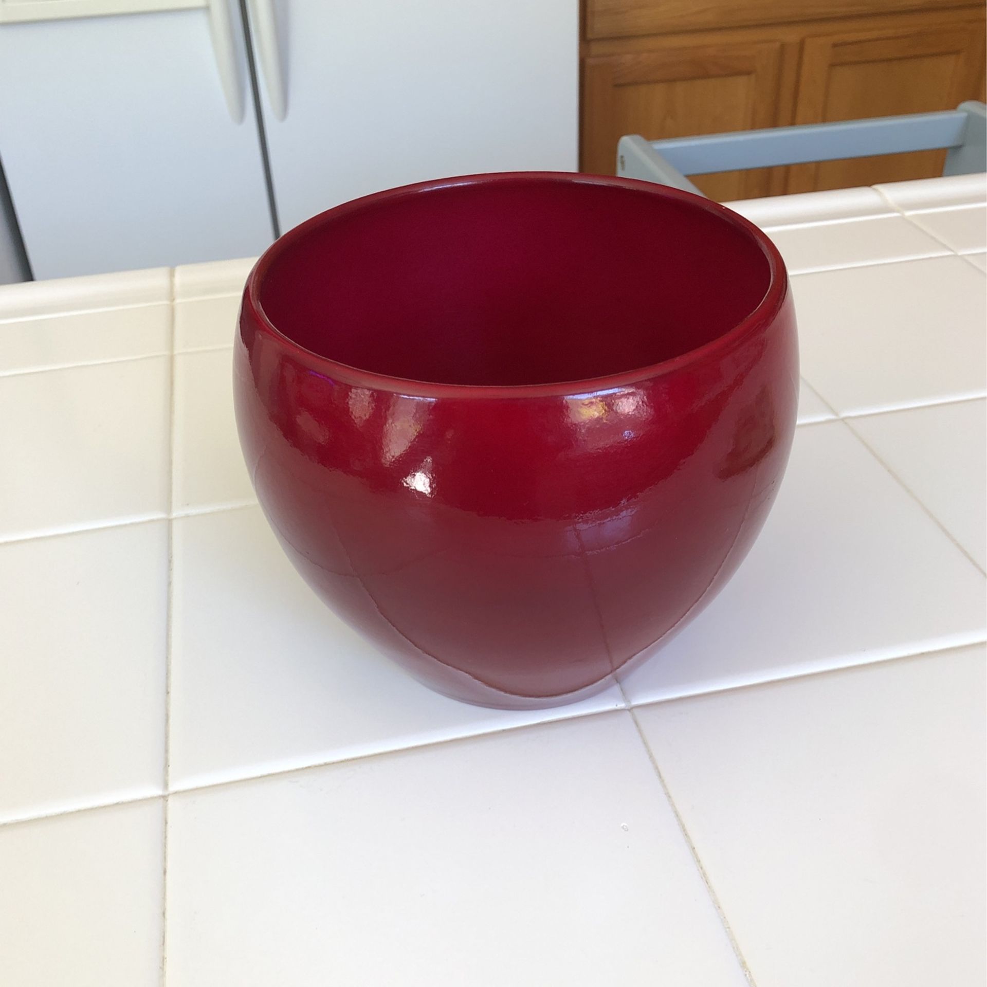Scheurich Dark Red Ceramic Plant Pot
