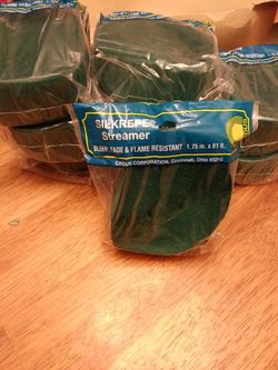 New 9 pcs party streamers green