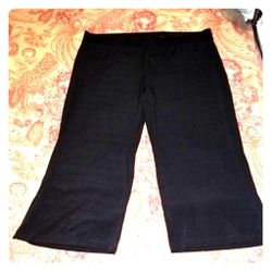 Plus Size Casual Stretch Wide Leg Pants, 4S Size