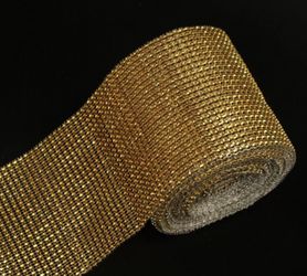 Rhinestones 10 yards gold