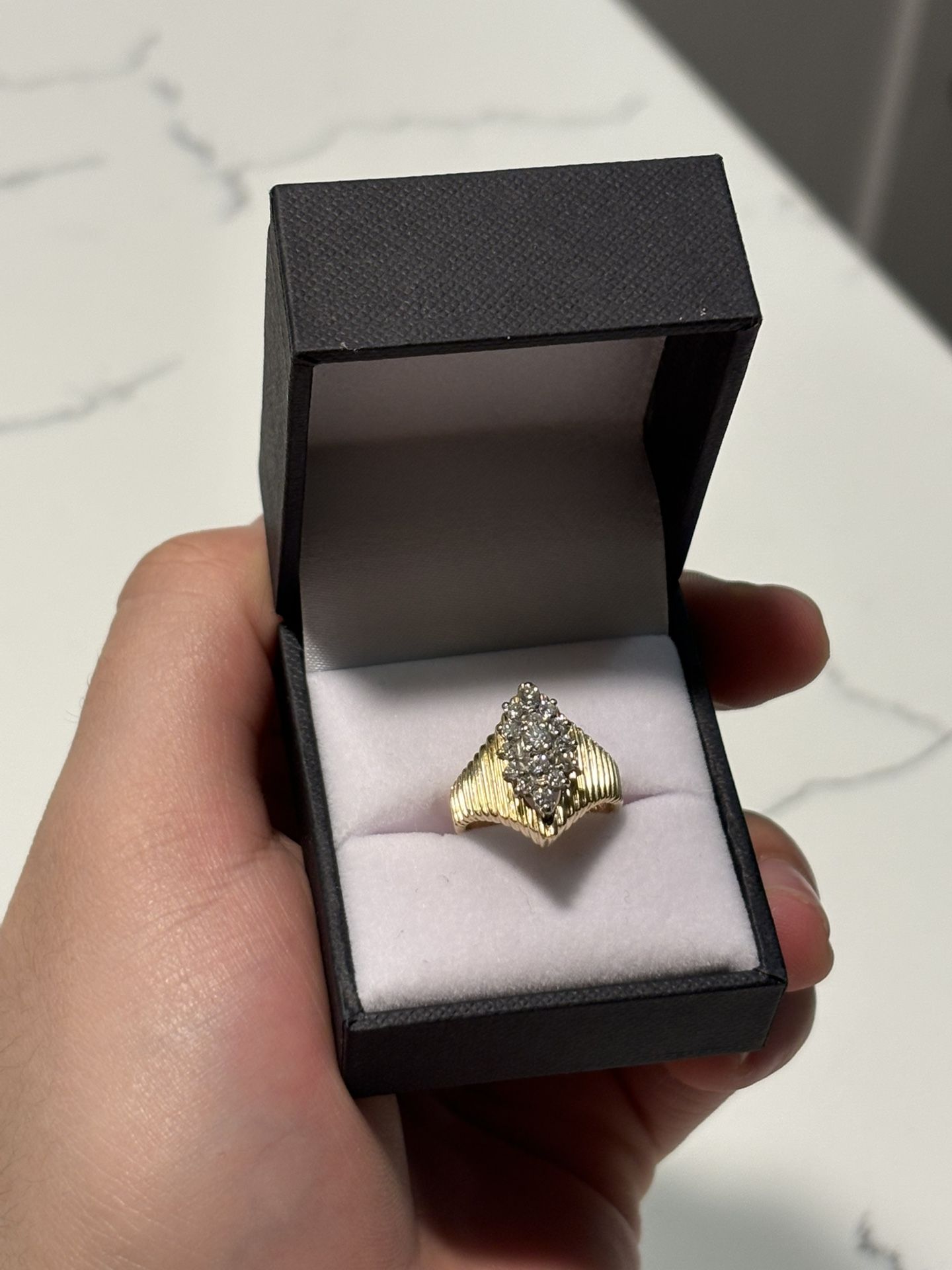 14k Yellow Gold Coctail Ring