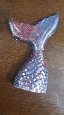 Handmade Multicolored Epoxy Resin Mermaid Tail