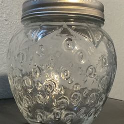 Clear Strawberry Jar