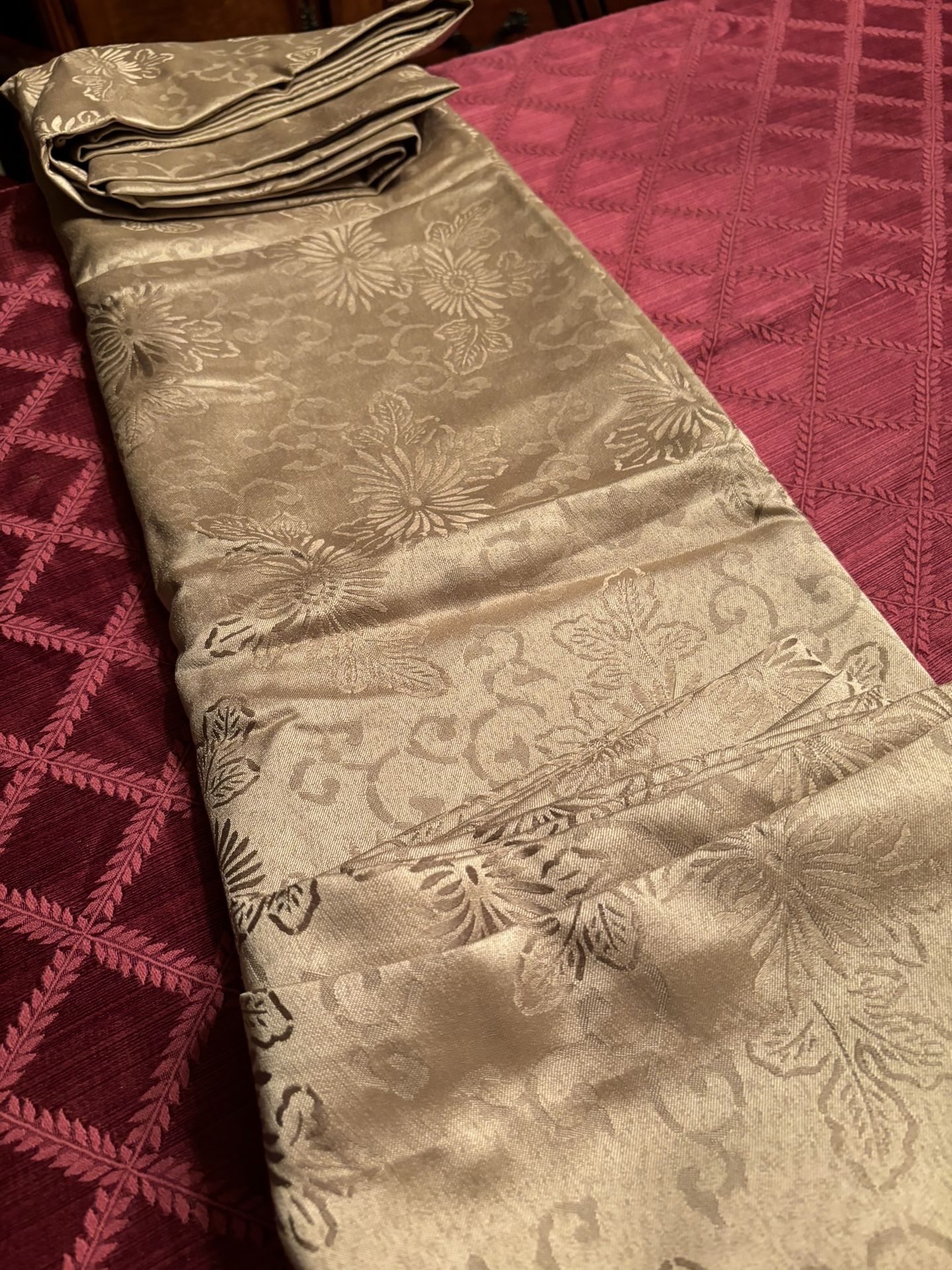 New Gold Color Tablecloth