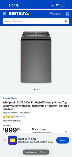 Whirlpool washer