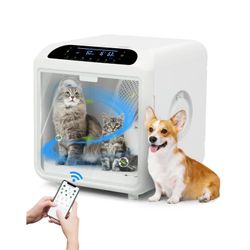 72L Pet Dryer Box for Small-Medium Pets - Auto Ultra-Quiet Hair Dryer with Smart Temp/Wind/Time Control
