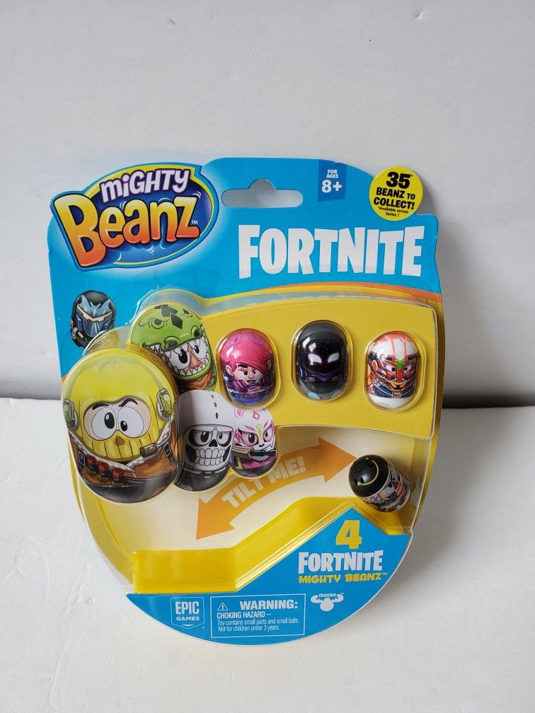 Epic Games Fortnite Mighty Beanz 4 Pack 2018 Moose Toys Series 1 NEW Beans