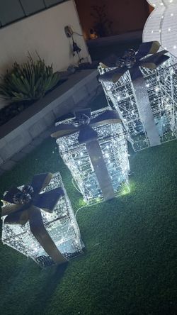 3 LED Christmas Presents Decorations