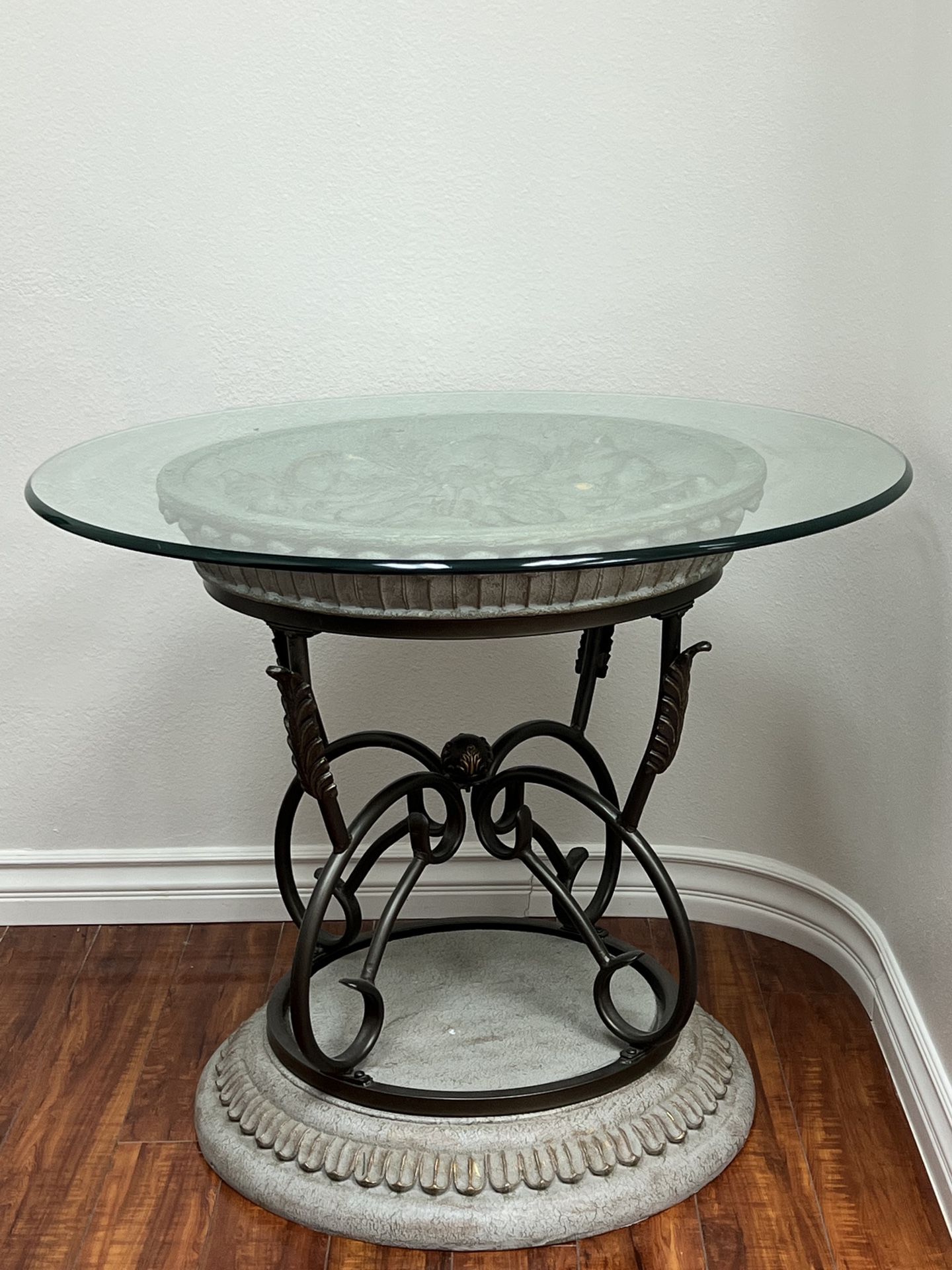 Gorgeous Glass Table, Heavy High Quality