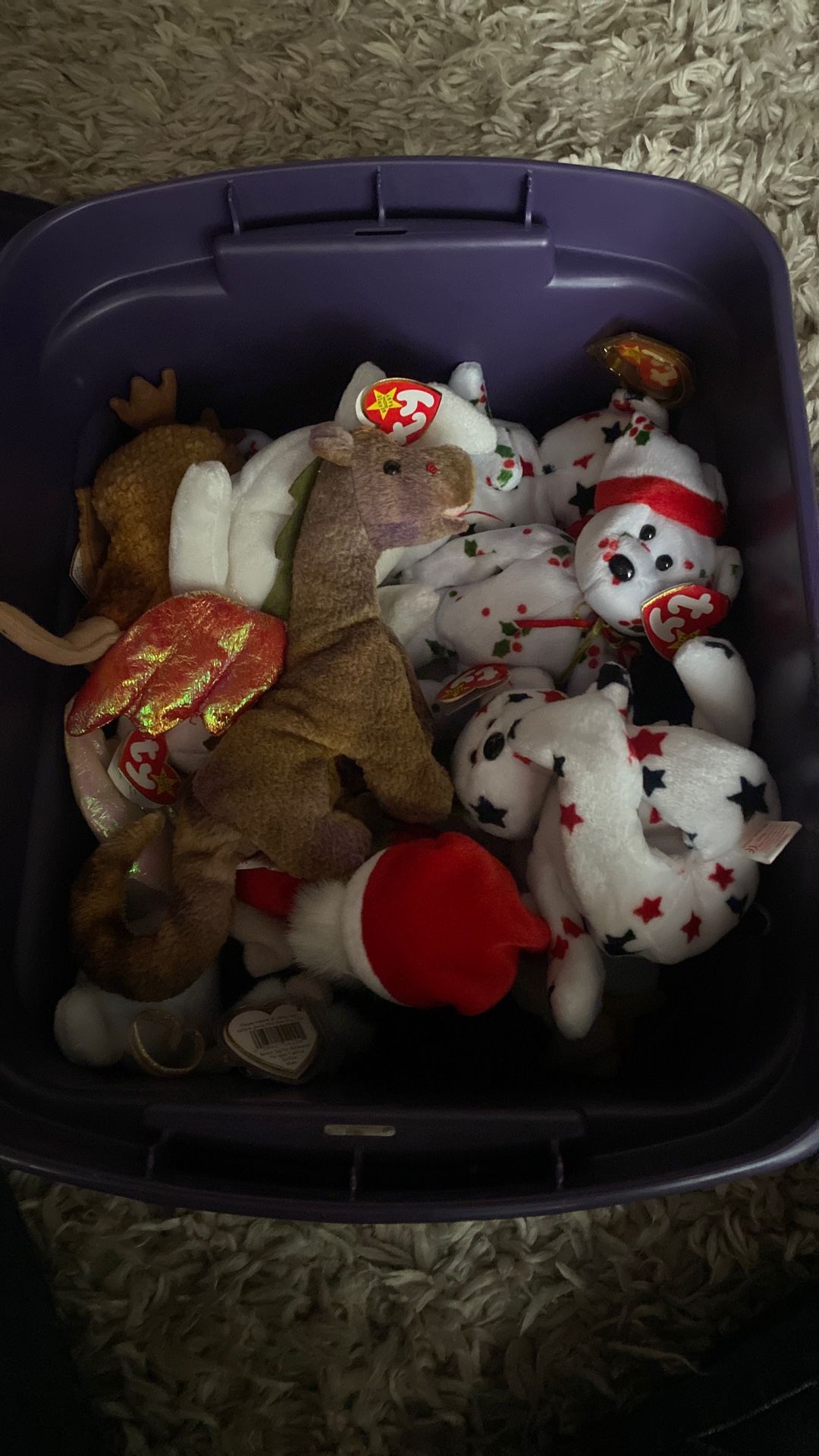 Tub Of Rare 1990s Beanie Babys