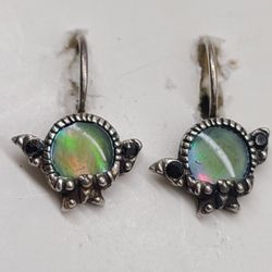 IRIDESCENT MOONSTONE WITH GENUINE FRESHWATER PEARL 
