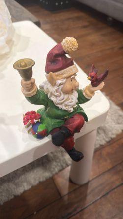 Pair of Christmas elf Christmas stocking holders