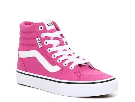 Vans New Fuschia Pink Filmore Hi Top Sneakers