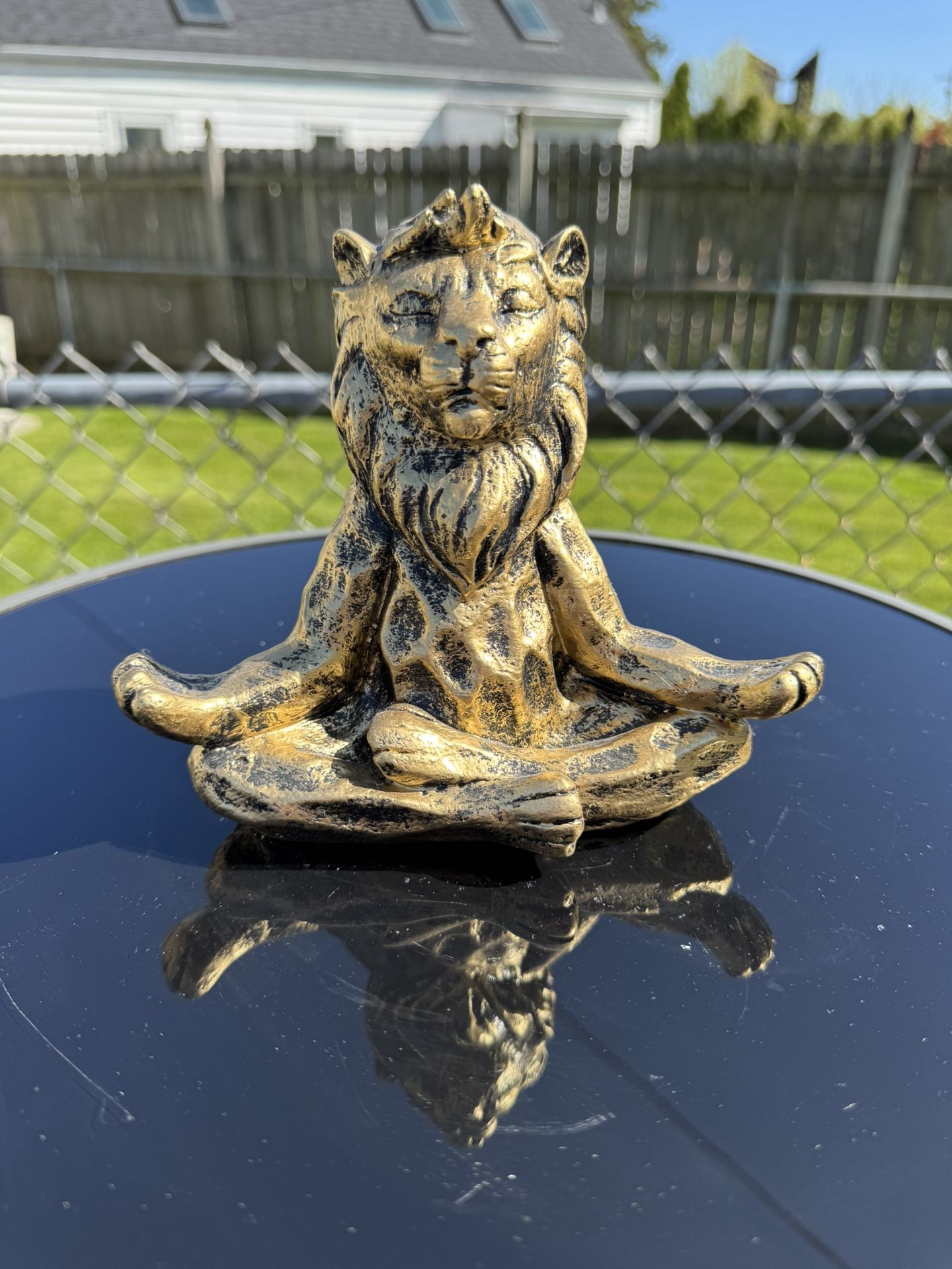The Meditating Lion Statue