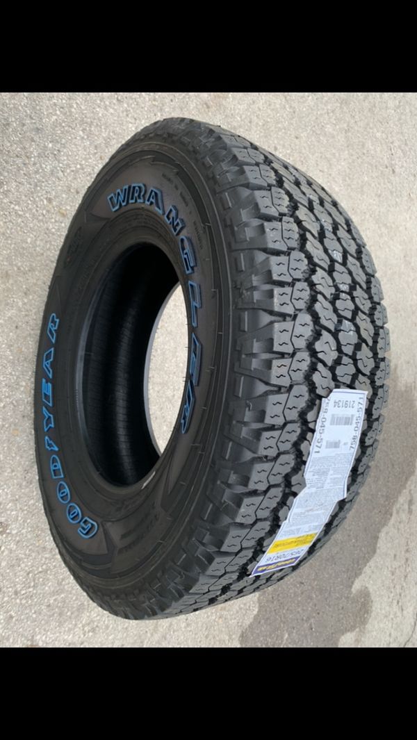 New 265/70r16 Goodyear Wrangler All Terrain with Kevlar