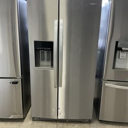 Whirlpool Side By Side Refrigerator $699