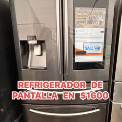 REFRIGERADOR SAMSUNG DE PANTALLA EN SEMI NUEVO EN MUY BUENAS CON DICIONES 