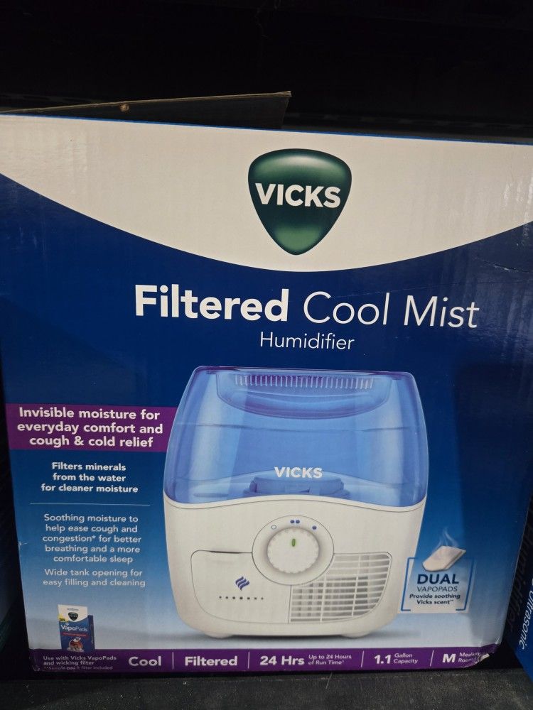 Vicks Filtered Cool Mist Humidifier – New in Box