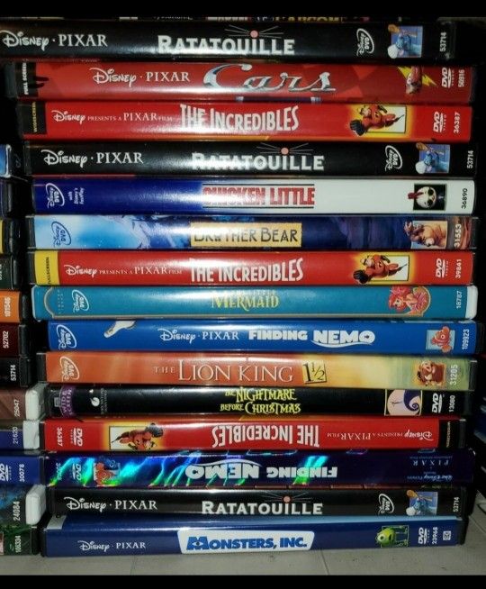 124 Disney Dvds Classic Platinum Pixar RARE