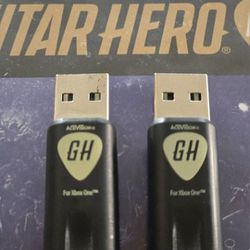 Xbox One Guitar Hero Live 2 USB Dongle Wireless Receiver Adapters & Game!