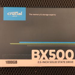 Crucial BX500 1TB 3D NAND SATA 2.5Inch Up to 540MBs Internal SSD CT1000BX500SSD1  Cash only  Pick up in North San Jose, By appointment only  Location: