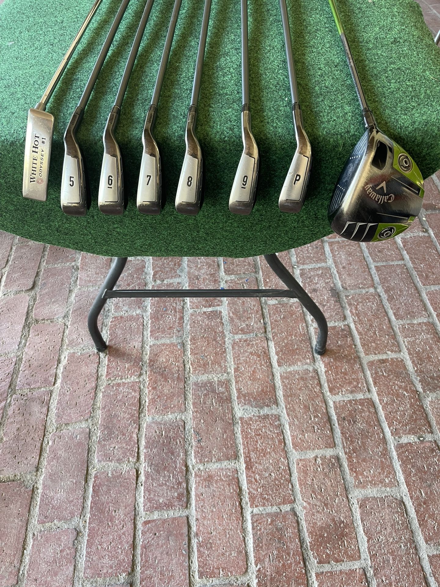 Callaway Driver-RAZR XF Irons-ODYSSEY WHITE HOT Putter