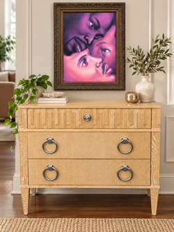 Global Views Cerused Oak 3-Drawer Bachelor’s Chest