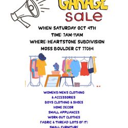 Garage Sale Extended To Sunday 7a-noon