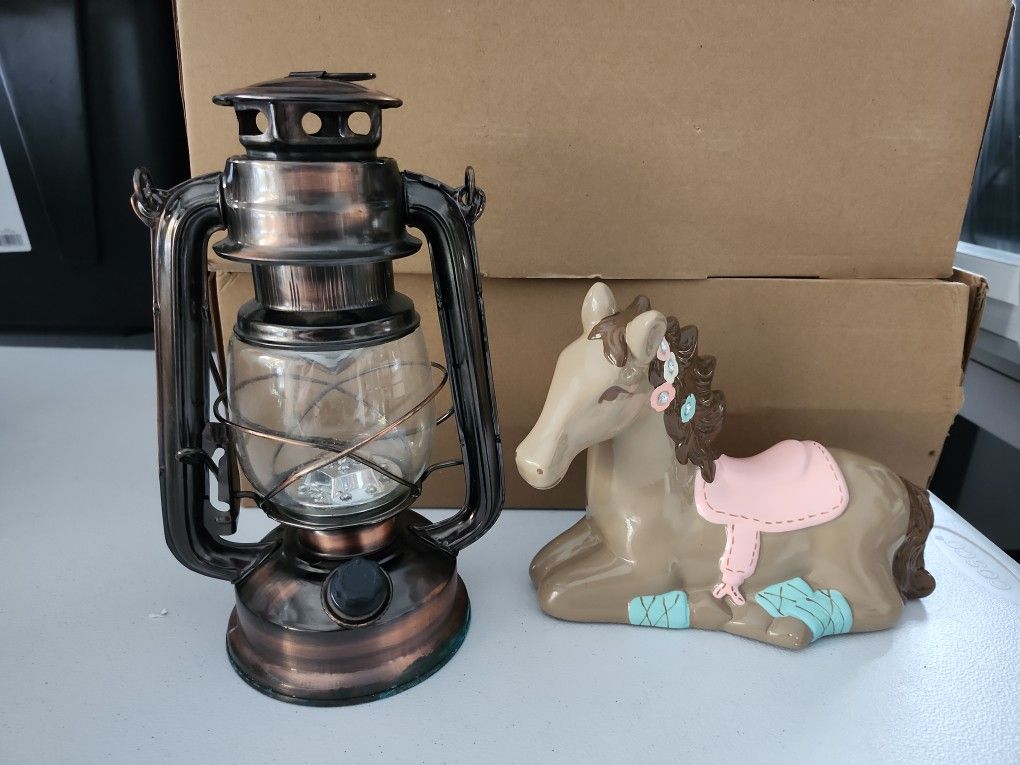 Led Latern, Horse Bank $5.00 Each