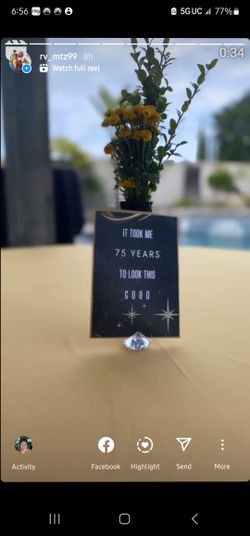75 Years Party Decor