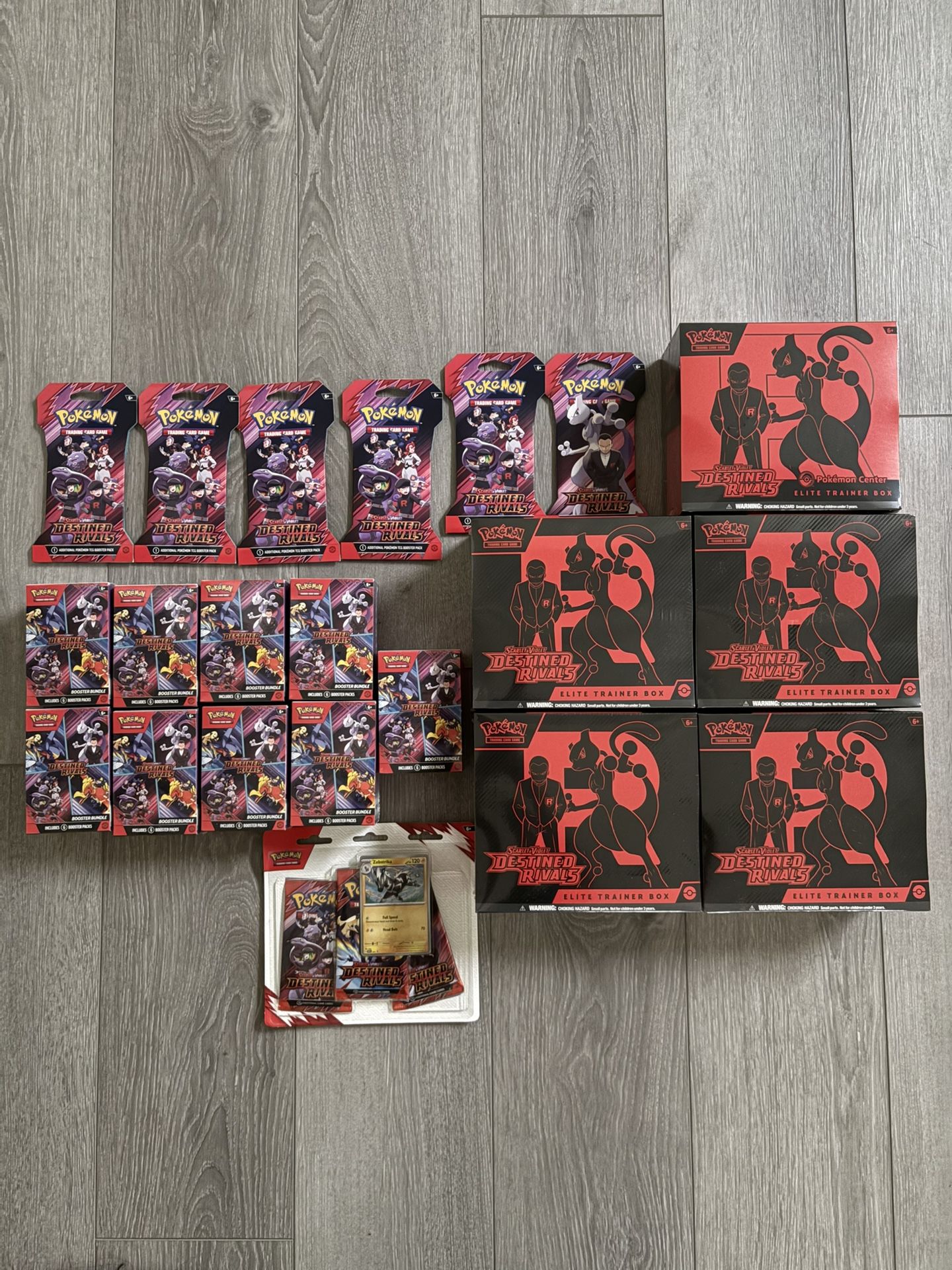 Pokemon Destined Rivals Booster Bundle Elite Trainer Box ETB 3 Pack Blister