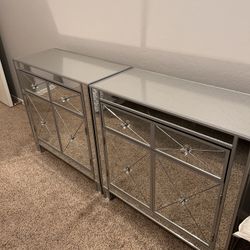 Mirrored Nightstands 