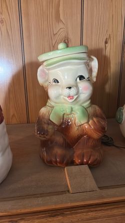 Teddy bear cookie jar