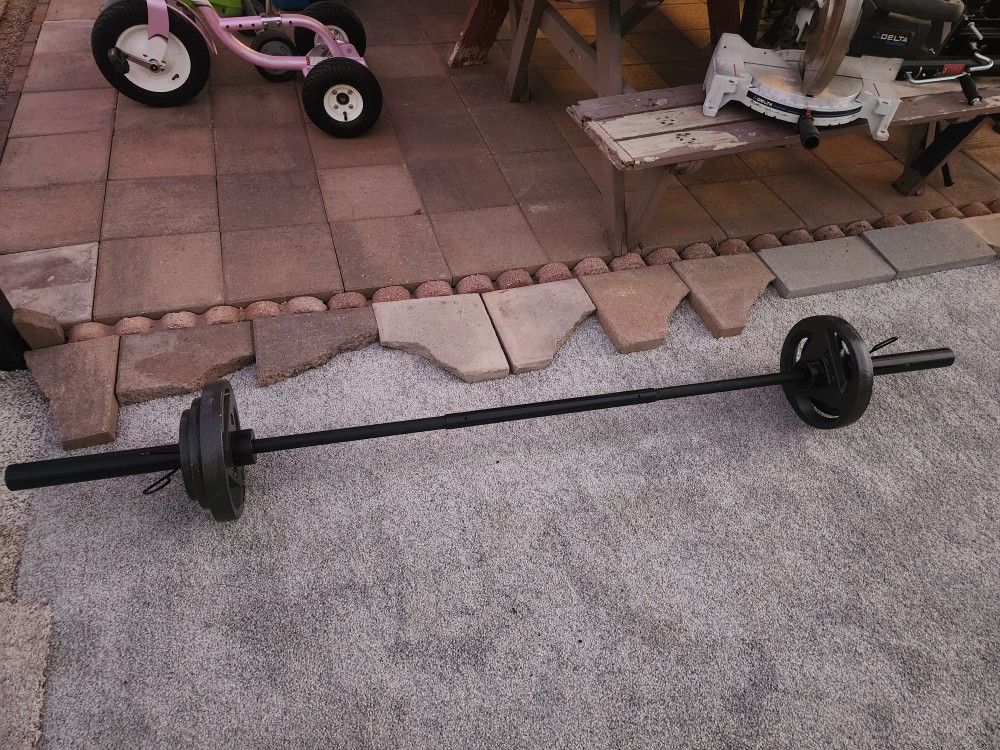 Olympic Bar With Weights