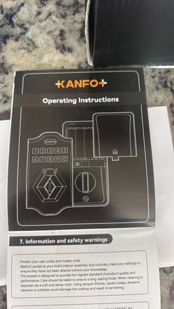KANFOX KS2 Smart Door Lock – Brand New