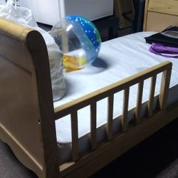 Kid's bed with mattess - $20